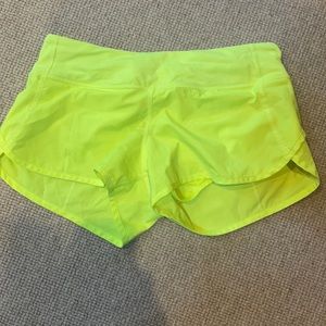 Lulu neon shorts. Size 6